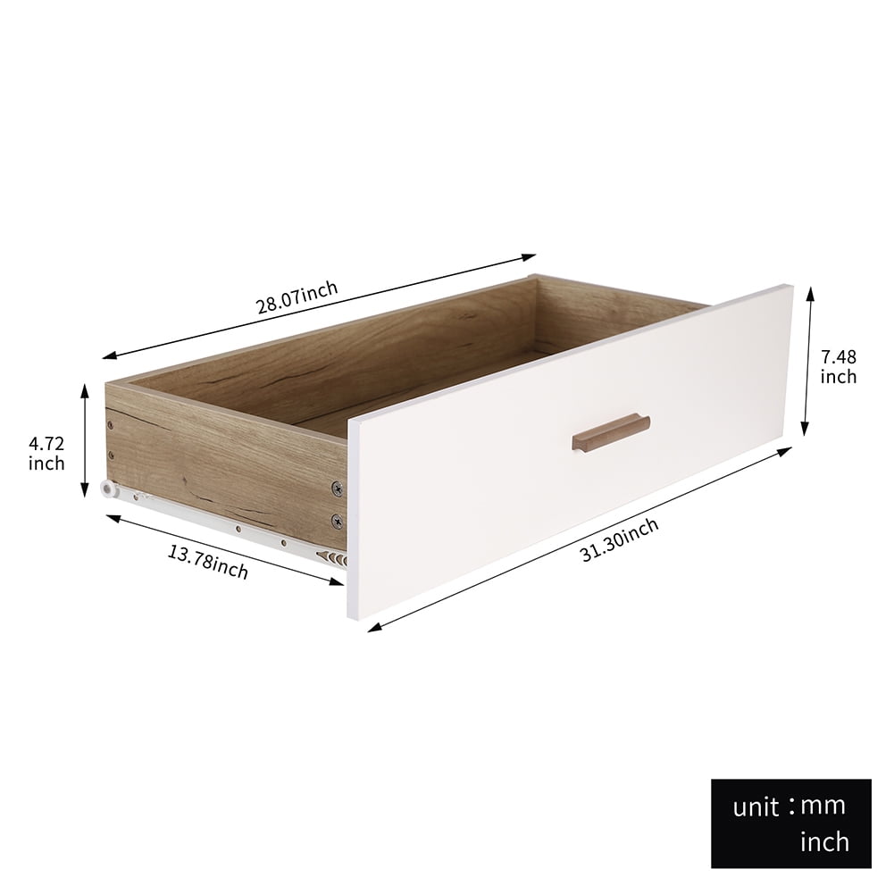 Kadyn 4+2 Drawers Cabinet, Modern Storage Cabinet with Solid Wood Feet, Drawer Dresser for Living Room, White Kadyn 4+2 Drawers Cabinet, Modern Storage Cabinet with Solid Wood Feet, Drawer Dresser for Living Room, White