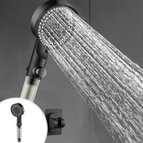 Turbocharged High Pressure Shower Head - 5 Adjustable Spray Modes, Leak-Proof Design, Full-Body Coverage, Lightweight for Low Water Pressure Bathrooms