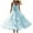 Light Blue, variant on IROINNID A-Line Dress For Women Lace Suspenders Swing Evening Dress Sleeveless V-Neck Dress Full-Length Solid Color Dress