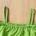 thumbnail image 4 of Actgleam Toddler Girl Jumpsuit Strap Sleeveless One-piece Summer Clothes 3-7T,Green, 4 of 7