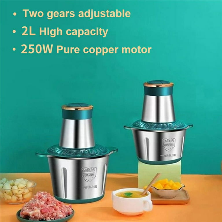 New Electric Meat Grinder Stainless Steel Food Processor Chopper