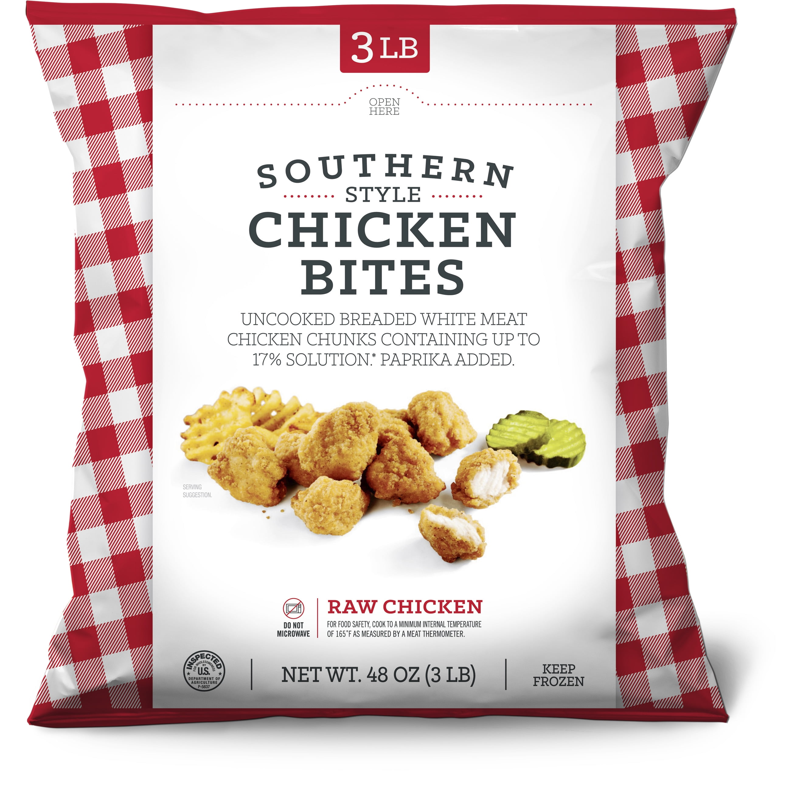 Southern Style Boneless Skinless Chicken Breast Bites, 3 lb (Frozen) -  