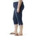 thumbnail image 2 of Gloria Vanderbilt Swan Series Women's Plus Amanda 5 Pocket Capri with Slit, Sizes 16-24, 2 of 5
