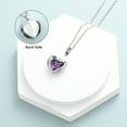 thumbnail image 4 of Crystal Angel Wing Heart Urn Ashes Necklace for Women Men Birthstone Loved One Memorial Urn Pendant Cremation Jewelry for Human Pet Ashes Locket, 4 of 9