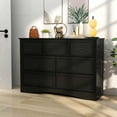 thumbnail image 2 of HUJAUU 7 Drawer Dresser, Modern Wood Chest of Drawers for Bedroom, Living Room, Closet, Hallway, Nursery, Black, 2 of 6