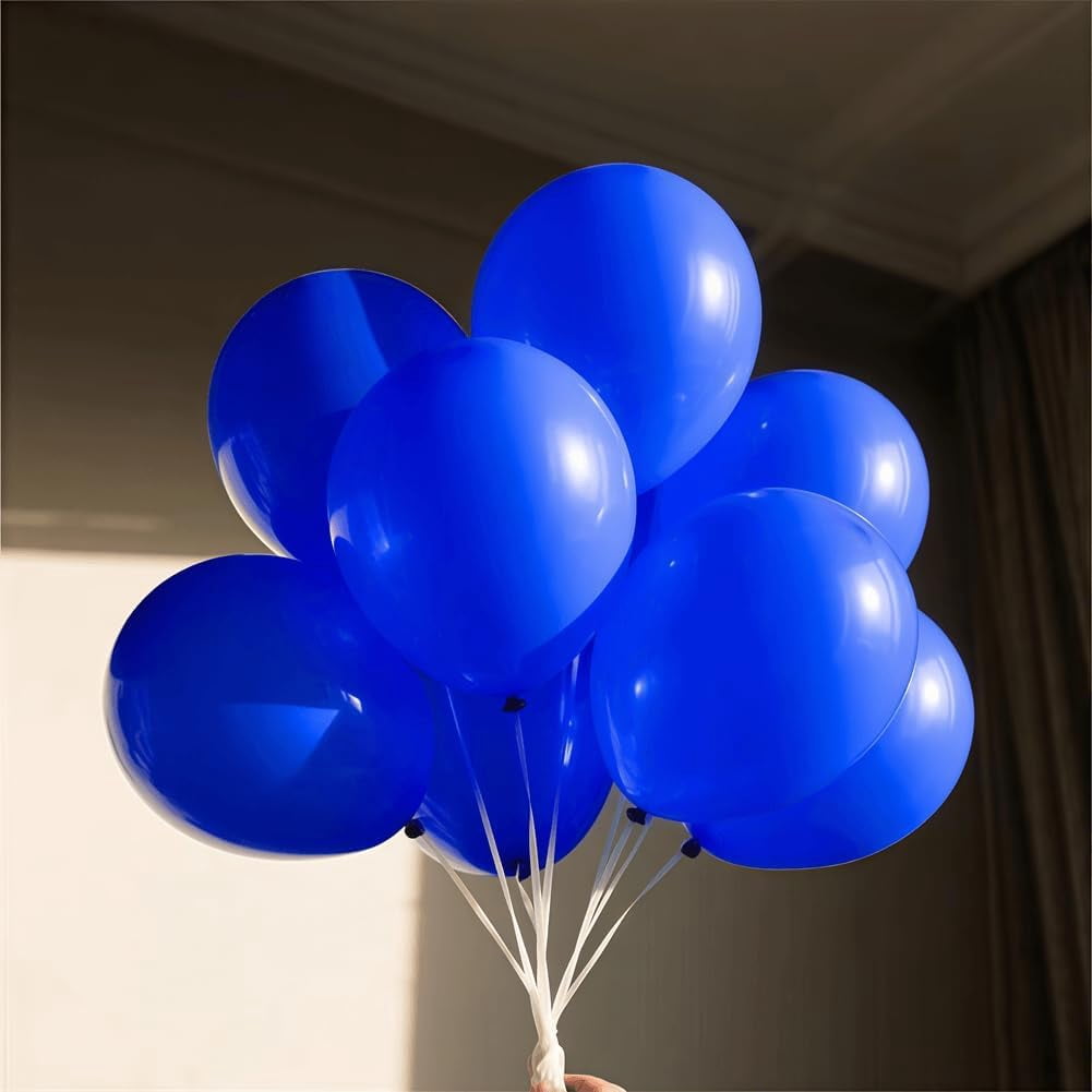 400 Pcs Blue Balloons 12 Inch Dark Blue Bulk Latex Balloon for Birthdays Weddings Party Decorations