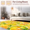thumbnail image 2 of ODIKA 4' x 6' Machine Washable Non-Slip Area Rug, Tropical Orange-Slice High Traffic Rug, Orange, 168817, 2 of 7