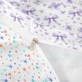 thumbnail image 4 of Meiyoeat Dreamy Bow Flower Twin Bedding for Women Girls, Lavender Purple Cherry Blossoms Duvet Cover Set, Colorful Star Reversible, 1 Duvet Cover and 1 Pillowcase (No Comforter), 4 of 6