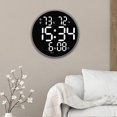 thumbnail image 3 of Reloj de pared digital Colco Pantalla de temperatura y humedad 10 pulgadas blanco, 3 of 8