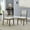Brown Oak#2, variant on Dining Chairs Liana 17.75"W White Boucle Fabric Counter Height Chair,Wooden Dining Chairs