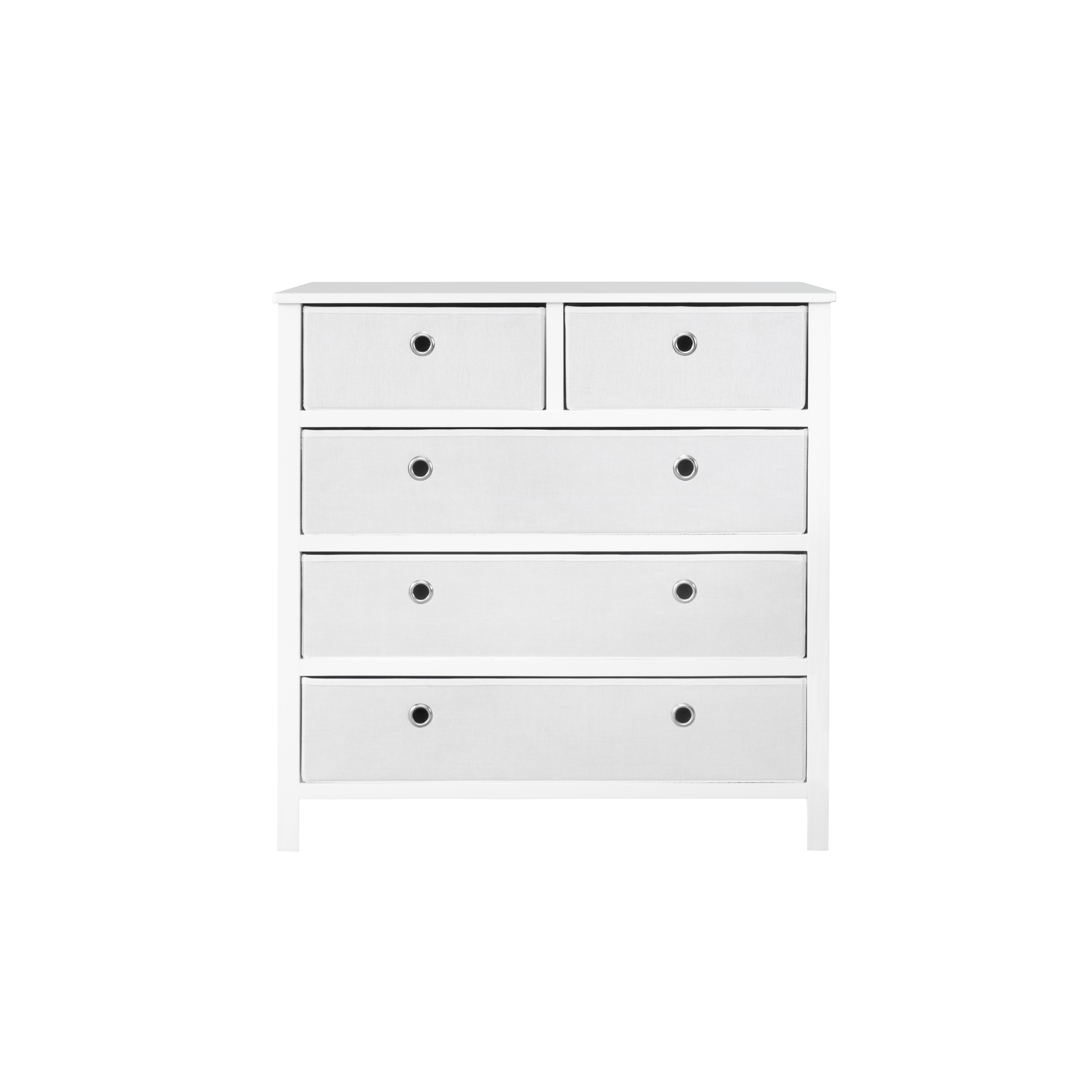 EZ Home Solutions Foldable Furniture Split Drawer Single Dresser 31 x 31 x 19 - White - image 2 of 7