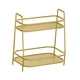 thumbnail image 2 of Estante de especias de 2 niveles, independiente, para gabinete de cocina y encimera de baño Oro, 2 of 9