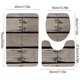 thumbnail image 3 of Bathroom Absorbent Non-slip Rug Set | 3 Piece Mat | Modern U Shaped Toilet Seat Rug | Plush Polyester Multicolor | Soft Quick-drying Floor Mat | 14.76x17.71in-13.77x17.71in-17.71x29.52in, 3 of 6