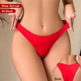 thumbnail image 2 of Midwennn European and Underwear for Women Red Solid Color Comfortable and Thin New Women's Thong Womens Nylon Panties, 2 of 6