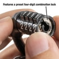 thumbnail image 2 of Master Lock Cable Lock, Non-Resettable 4 Dial Combination Bike Lock, 4 ft. Long, 2 of 6