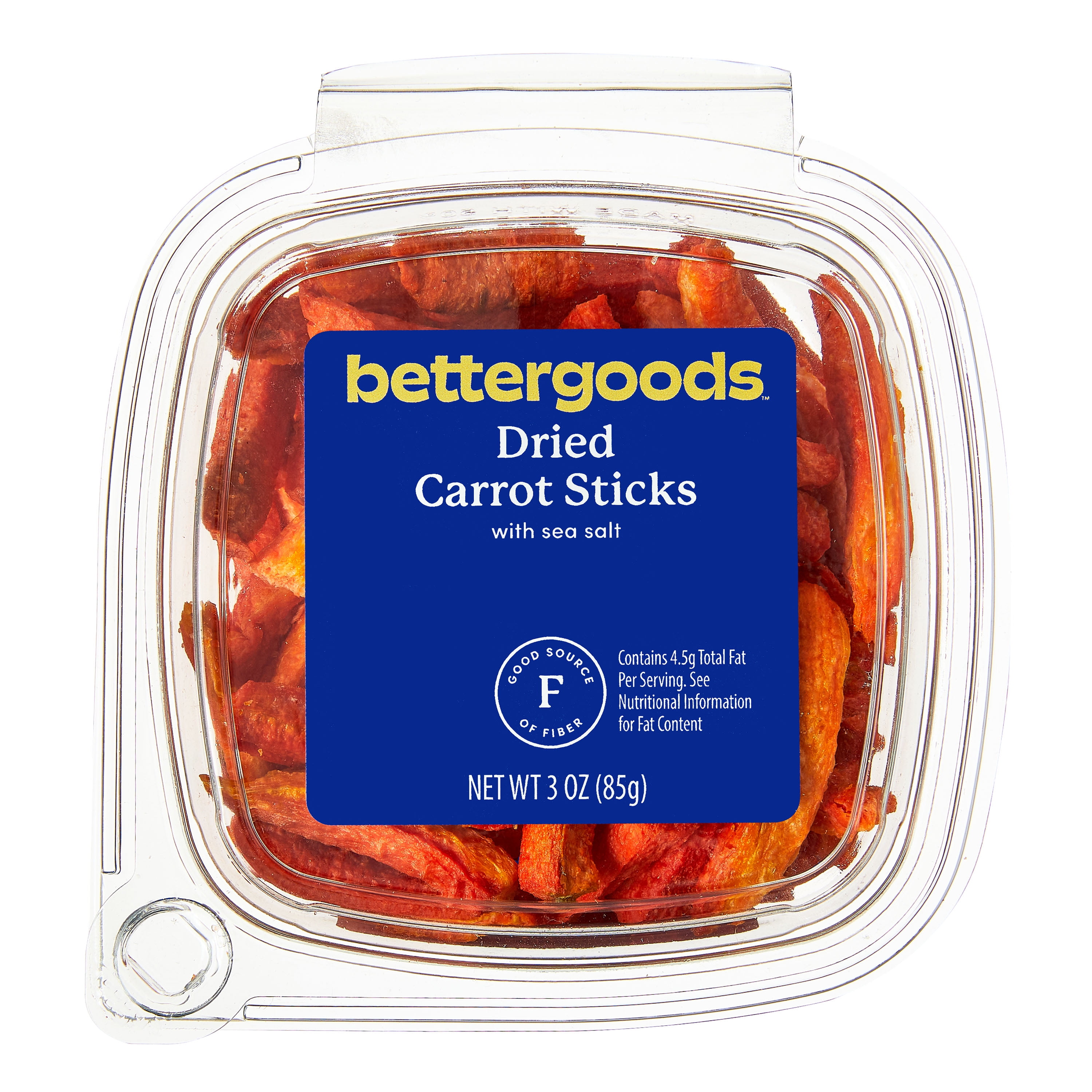 (3 pack) bettergoods Dried Carrot Sticks with Sea Salt, 3 oz