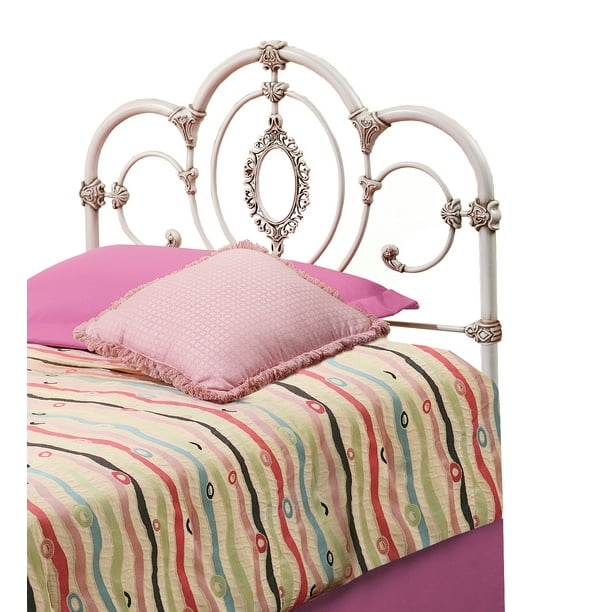 Hillsdale Furniture Victoria Vintage Metal Headboard, Twin, Antique