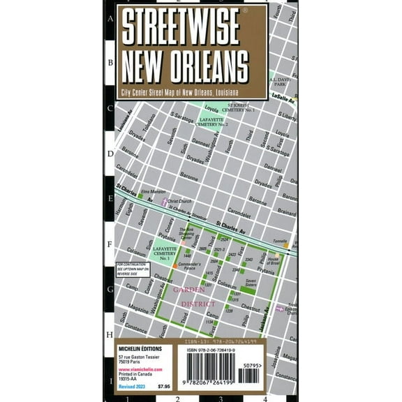 Michelin Streetwise Maps Streetwise New Orleans Map- Laminated City Center Street Map of New Orleans, Louisiana, (Paperback)