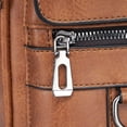 thumbnail image 3 of Bolso bandolera de PU Vintage para hombre, de hombro para hombre con múltiples bolsillos para viajes de negocios, 3 of 8