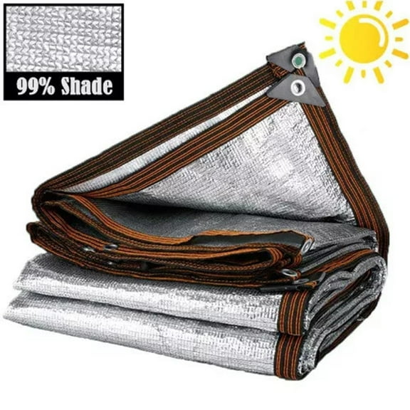 99% Shade Rate Reflective Sunshade Net - Summer Shelter!