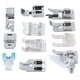 thumbnail image 1 of 11 Uds prensatelas para máquina de coser hogar multifuncional 505A costura de cremallera Invisible, 1 of 14