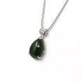 thumbnail image 4 of Baikallaâ„¢ "Teardrop" Sterling Silver Real Green Jade Classic Pendant Necklace, 4 of 8