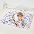 thumbnail image 2 of Pioneer Flower Floral Print Pattern Blanket,Comfortable Soft Lamb Wool Throw Blanket,All Season,Warm Lightweight Blankets for Sofa Bed Couch Living Room Chair,30"x40", 2 of 4