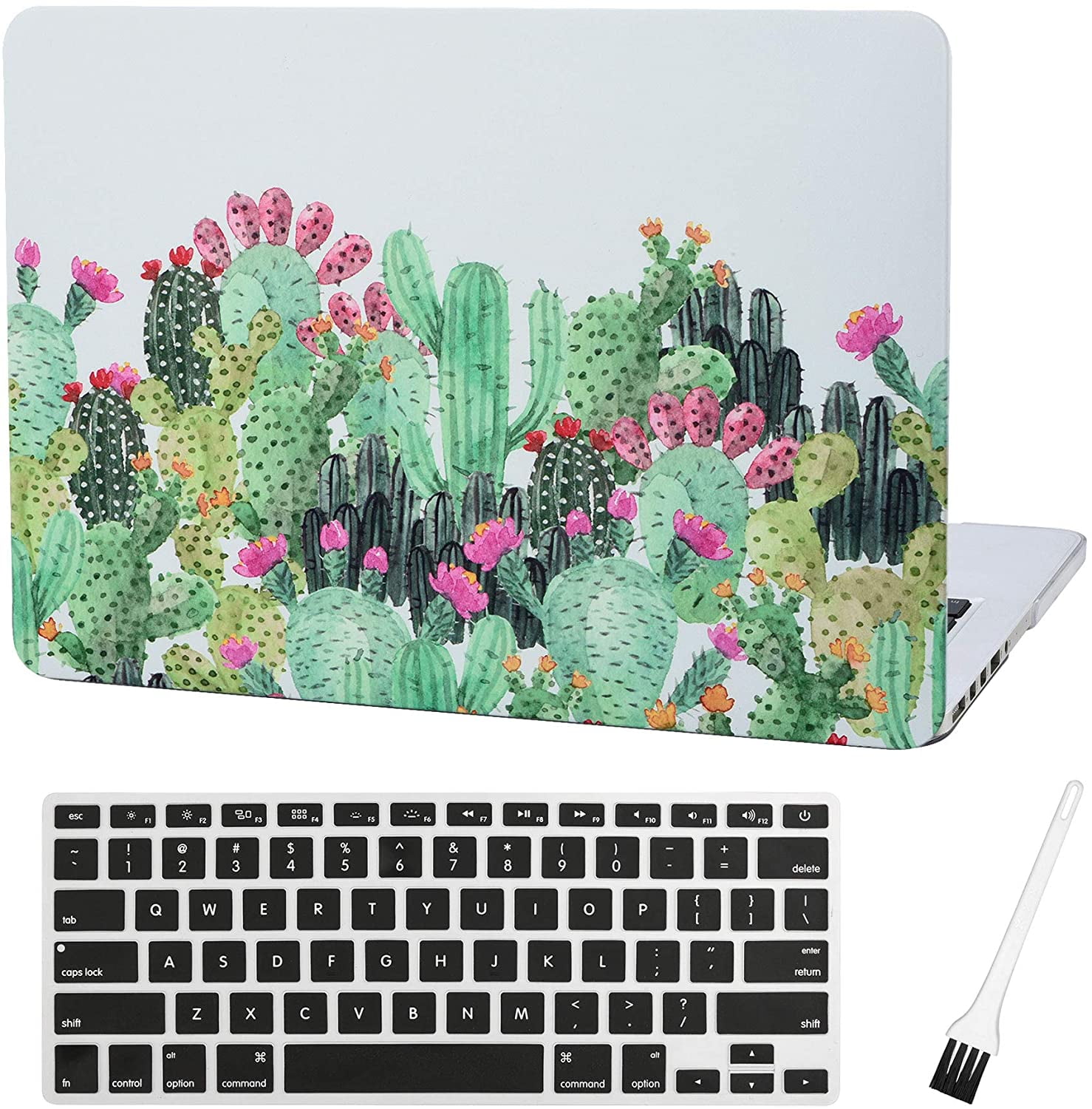 For Macbook Air 13" Inch 2018 2015 Clear Rubberized Hard Case Keyboard Cover 