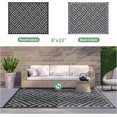 thumbnail image 4 of Outdoor Rug x Reversible Mats Outdoor Area Rug Plastic Straw Rug Geometric Rv Mat for Patio Camping Rv Picnic Backyard Deck Balcony Porch Beach Trailer ( ), 4 of 7