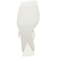 thumbnail image 4 of BAR III Womens White Strappy Padded Alana Square Toe Sculpted Heel Lace-Up Heeled Thong Sandals 9.5 M, 4 of 4