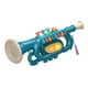 thumbnail image 1 of Mini juguete educativo instrumentos musicales de viento trompeta instrumento musical trompeta azul, 1 of 9