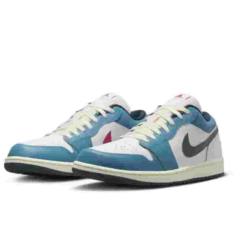 NIKE★AIR JORDAN 1 LOW SE★WHITE/AEGEAN STORM Men's Jordan 1 Low SE