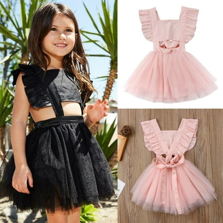 

Princess Infant Toddler Baby Girl Summer Party Wedding Dress Tutu Tulle Dress