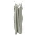 thumbnail image 2 of Cenuakty Women’s Long Jumpsuit, Casual Spaghetti Strap Solid Color Wide Leg Romper Pants Baggy Overalls, 2 of 4