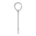 thumbnail image 2 of Auriga 14k White Gold Letter L Initial Pendant for Women, 2 of 6