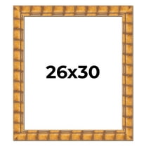 26x30 Frame Beige Real Wood Picture Frame Width 3 inches | Interior Frame Depth 0.5 inches |