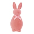 thumbnail image 2 of Figura de conejo de espuma, objeto decorativo, escultura animal para miniaturas de casas de muñecas. Rosa, 2 of 9