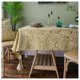 thumbnail image 1 of Tablecloth Cotton Rectangular Table Cloth Washable Tassel Table Cover for Kitchen Dinning Party Tabletop Decoration Table Cover,Yellow,135x180cm, 1 of 5