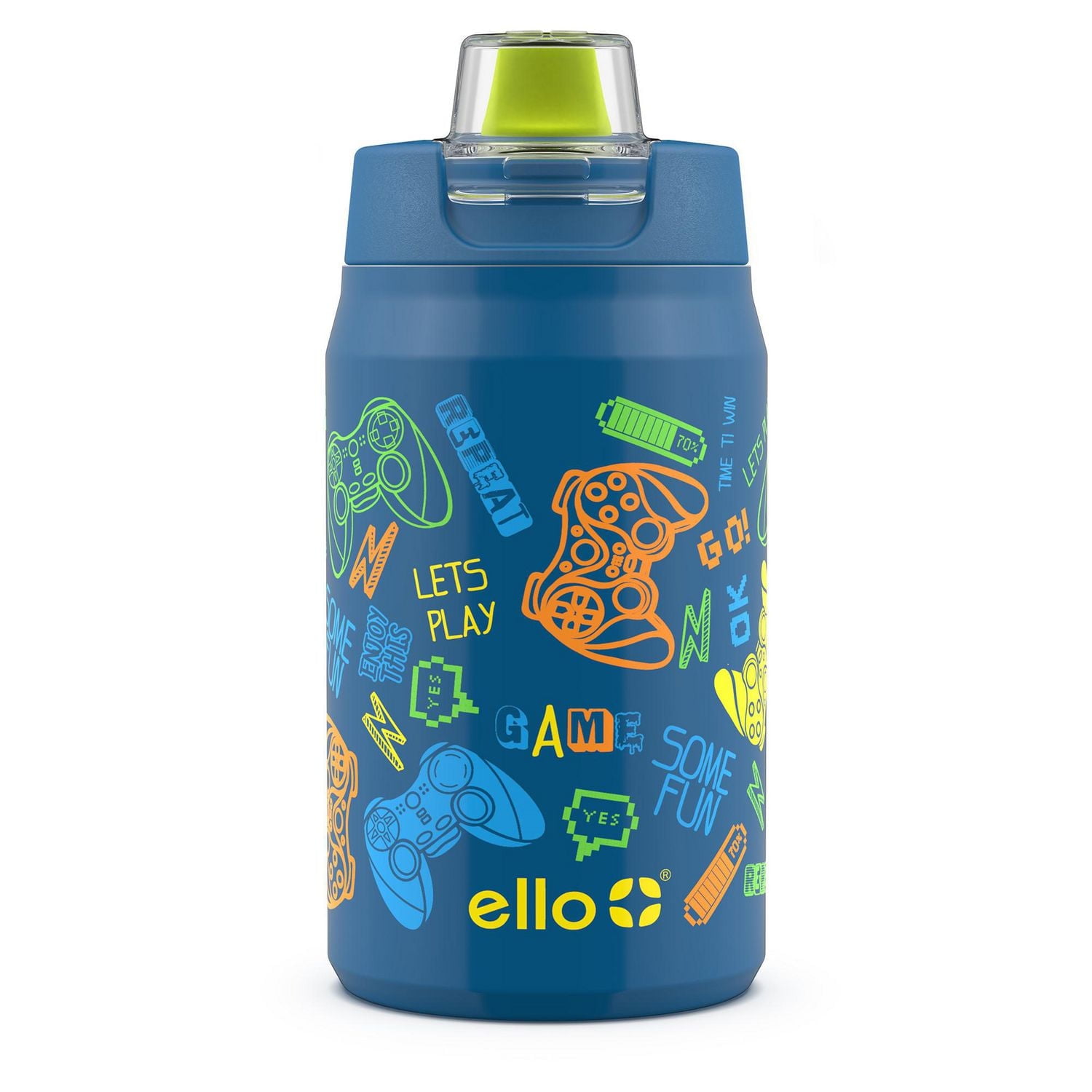 Ello Milo Stainless Steel Water Bottle with Fidget Charm