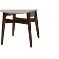 thumbnail image 5 of Baxton Studio Tarana Mid-Century Modern Grey Fabric and Walnut Brown Finished Wood 2-Piece Dining Chair Set, 5 of 7