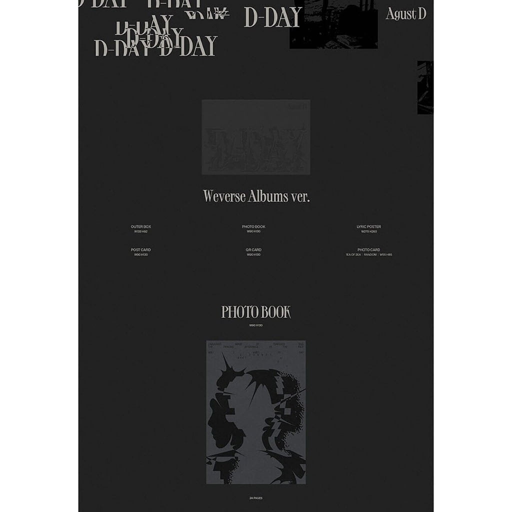 BTS SUGA Agust D D-DAY オリジナル ポスターセット 未開封 SUGA | AGUST D - [TOUR 'D-DAY' The Original] POSTER SET