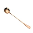 thumbnail image 2 of Oleegame 1PC Stainless Steel Cutlery Set Colorful Spoon Long Handle Spoons Flatware Coffee Drinking Tools Kitchen Gadget Gold, 2 of 2