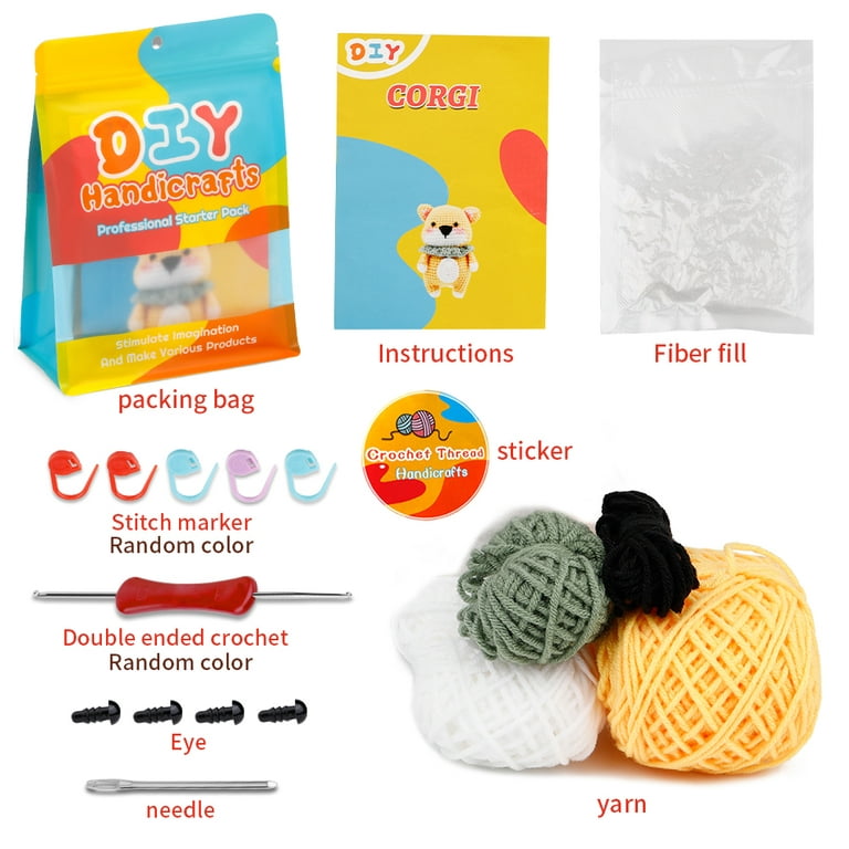 Beginner Friendly DIY Knitting Starter Pack Learn Basic Techniques With  Detailed Instruction Booklet DIY Knitting Kit