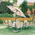 thumbnail image 4 of FLAME&SHADE 9 ft Outdoor Market Patio Table Umbrella with Tilt, Beige, 4 of 7