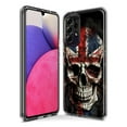 thumbnail image 3 of MUNDAZE Samsung Galaxy A21 Shockproof Clear Hybrid Protective Phone Case British UK Flag Skull Cover, 3 of 5