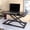 Black, variant on Ultra-Slim Black Standing Desk Converter, 24 x 14 Inch Manual Height Adjustable Riser for Monitors and Laptops, Compact Sit to Stand Workstation