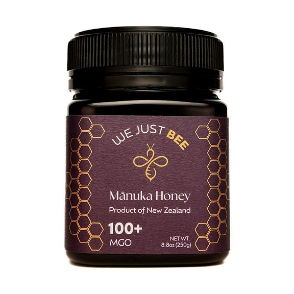 Raw Manuka Honey MGO 100+ | Premium New Zealand Honey – Supports Wellness with Natural Properties | 100% Pure, Sustainably Sourced | Ideal for Tea, Toast, & More – 250g/8.8oz