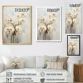 thumbnail image 4 of Designart "Blooming Beige And Gold Orchids I" Orchids Floater Framed Wall Art Prints, 4 of 5