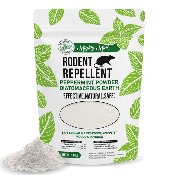 Repelente de roedores Mighty Mint con tierra de diatomeas 454 g