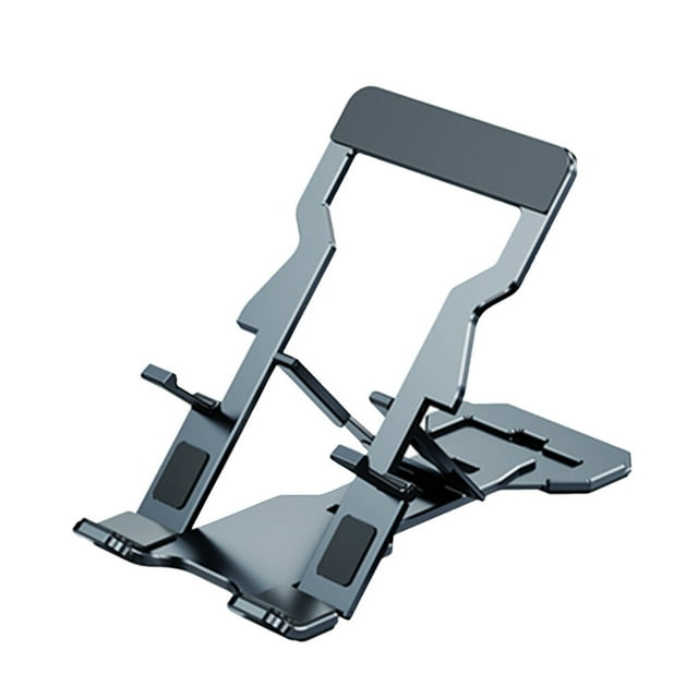 Phone Holder Folding Metal Desktop Tablet Stand Stand Non-slip Phone Portable Non-slip Mobile Phone Bracket, Gray